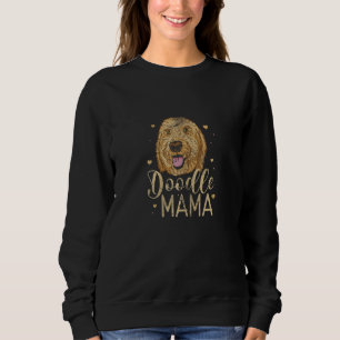Womens Doodle Mama Goldendoodle Dog Mom Dog Owner Sweatshirt
