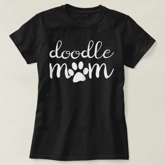 Womens Doodle Mom Goldendoodle Dog Funny Mother's  T-Shirt (Design Front)