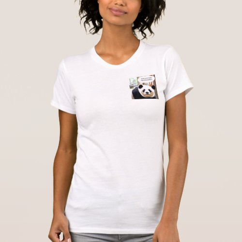 Womens Double_Sided T_Shirts Hamlet Quote Panda