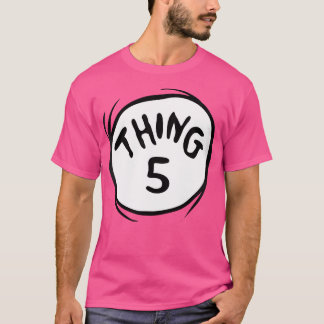 Womens Dr. Seuss Thing 5 Emblem T-Shirt