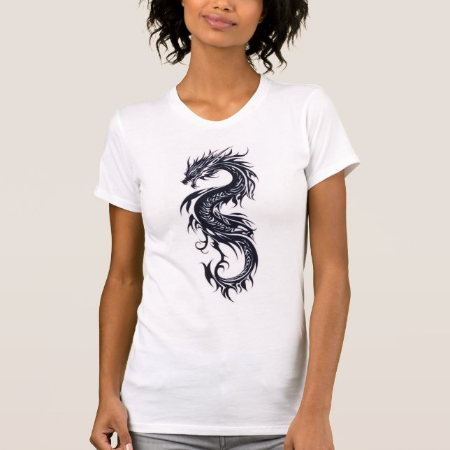 women's dragon symbol t-shirt (Front)
