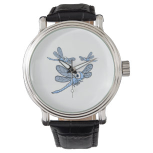 Womens Dragonfly Colorful Graphic Watch