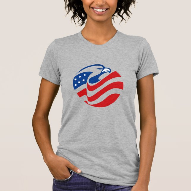Women's Eagle Flag T-Shirt (Front)