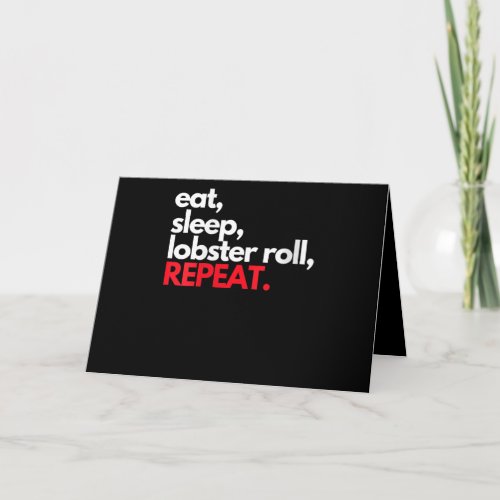 Womens Eat Sleep Lobster Roll Repeat Maine Lobster Invitation