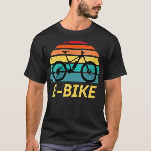 Womens EBike  Vintage Electric Bike Bicycle Cyclin T_Shirt