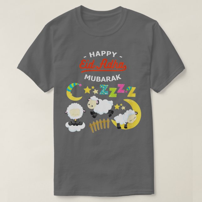 Womens Eid Al Adha Eid Mubarak Happy Eid Day Musli T-Shirt (Design Front)