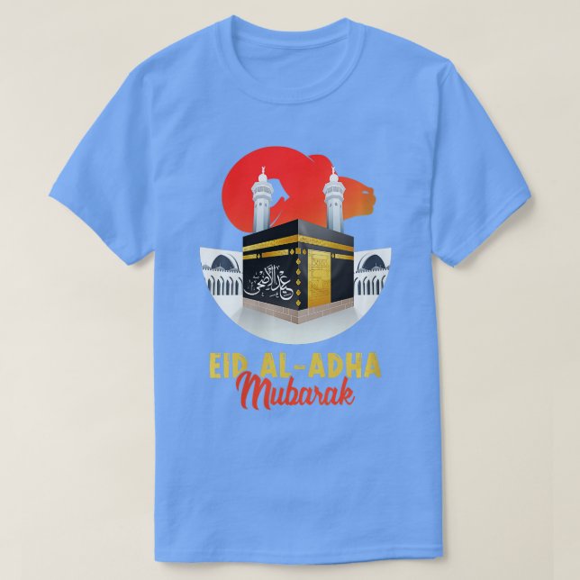 Womens Eid Al Adha Mubarak Kareem Funny Happy Eid  T-Shirt (Design Front)