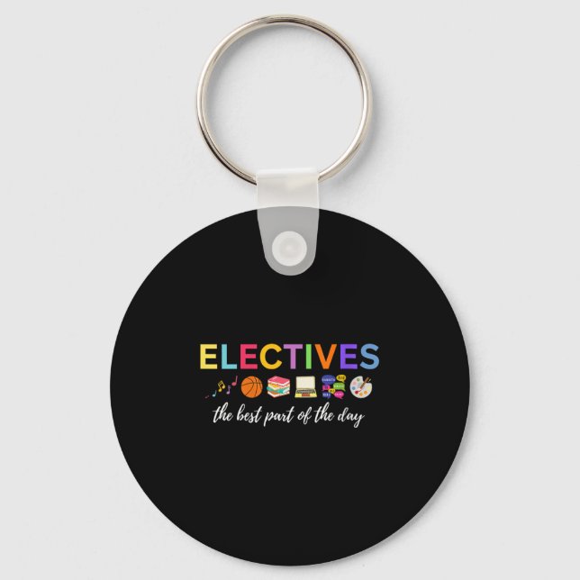 Womens Electives The Part Of The Day V-neck  Keychain (Front)