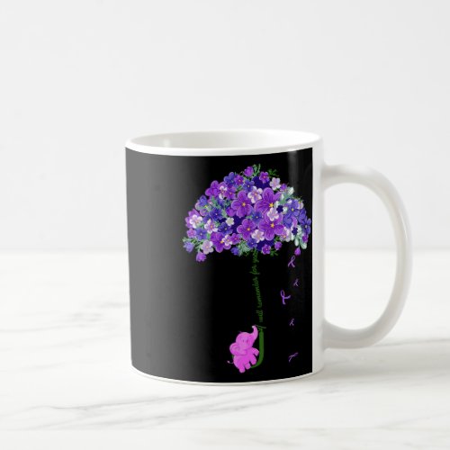 Womens Elephant I Will Remember For You Sunflower  Coffee Mug