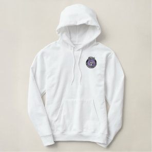 Women's Embroidered Hoodie with Pockets