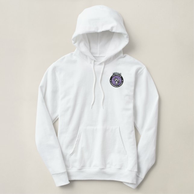 Women's Embroidered Hoodie with Pockets (Design Front)
