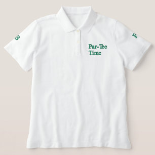Women's Embroidered Par-Tee Monogram Polo Shirt