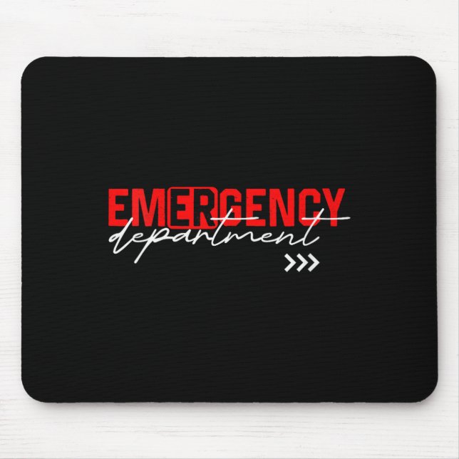Womens Emergency Room Er Rn Nurse Nursing School H Mouse Pad (Front)