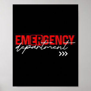 Womens Emergency Room Er Rn Nurse Nursing School H Poster