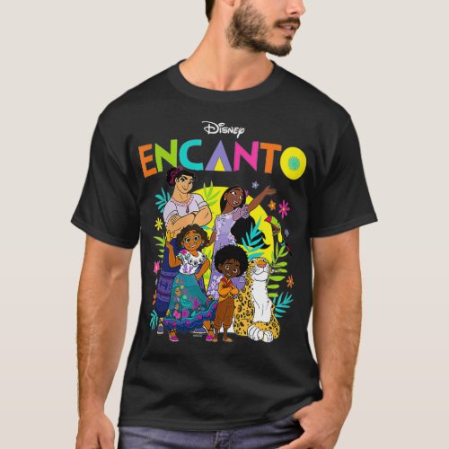 Womens Encanto  Character Group VNeck  T_Shirt