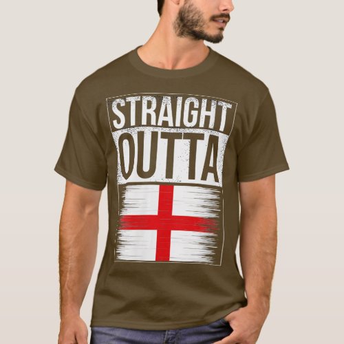 Womens England National Flag Uk Great Britain Brit T_Shirt