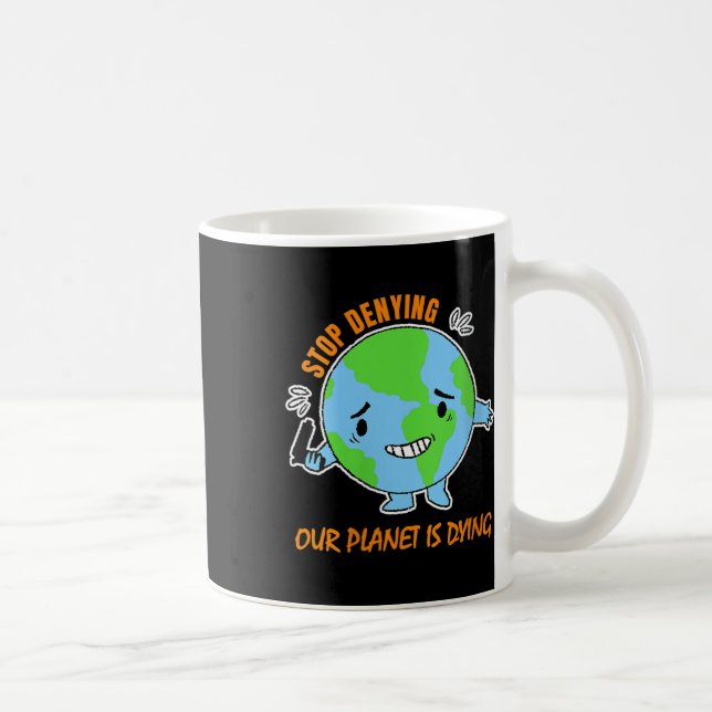 Womens Environmental Protection Climate Change Coffee Mug (Right)