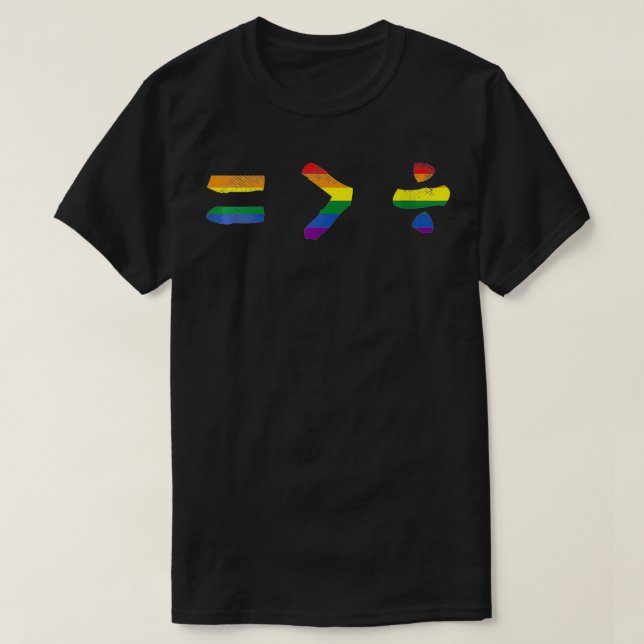 Womens Equal Greater Than Divide Equality LGBTQ Ga T-Shirt (Design Front)