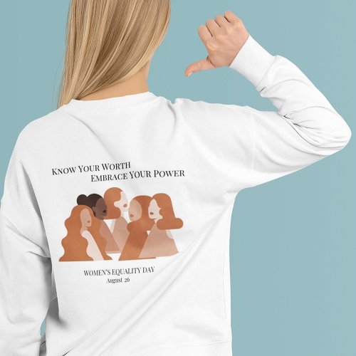 WOMENS EQUALITY DAY Simple Motivational Sweatshirt