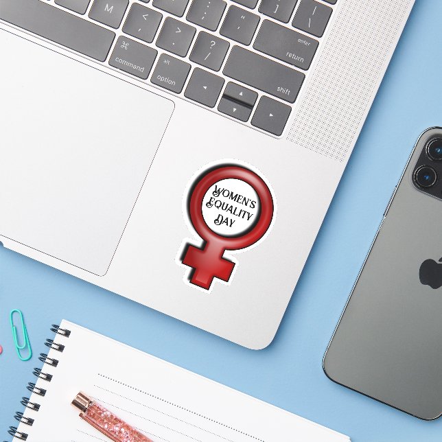 Women's Equality Day Sticker (Laptop w/ iPhone)