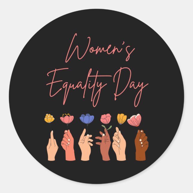 Women's Equality Day Sticker3  Classic Round Sticker (Front)