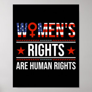 Women's Equality Rights Are Human Rights Poster