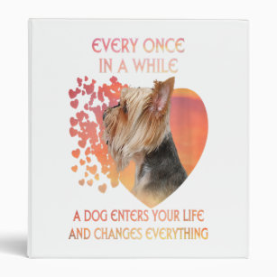Womens Every Once In A While A Dog Gift 3 Ring Binder