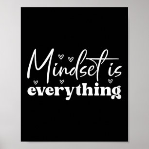 Womens Everything Is Mindset Insrational Mind Moti Poster