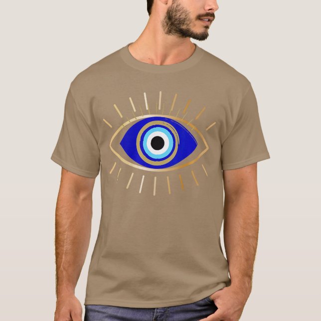 Womens Evil Eye Protection VNeck vintage T-Shirt (Front)