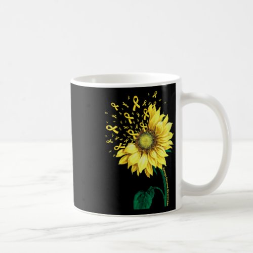 Womens Ewings Sarcoma Awareness Sunflower Yellow R Coffee Mug