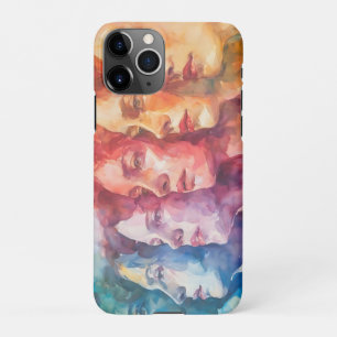 Women's Faces - Watercolor Painting iPhone 11Pro Case