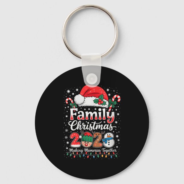 Womens Family Christmas 2025 Matching Outfit Xmas  Keychain (Front)