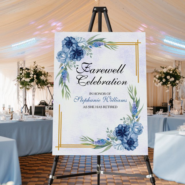 Women's Farewell Party Floral Classic Elegant Foam Board (Creator Uploaded)