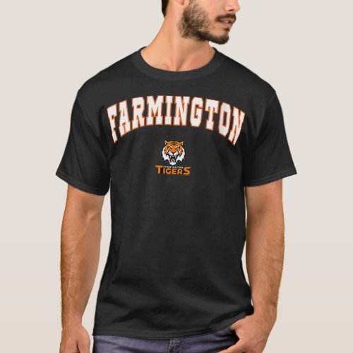 Womens Farmington High School Tigers VNeck  T_Shirt