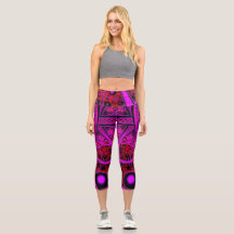 Women's Fashion leggings High Waisted Capris Custo