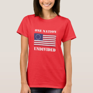 Women's Fashion Novelty ONE NATION UNDIVIDED T-Shirt
