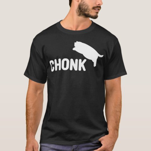 Womens Fat Cat Chonk Meme VNeck  T_Shirt