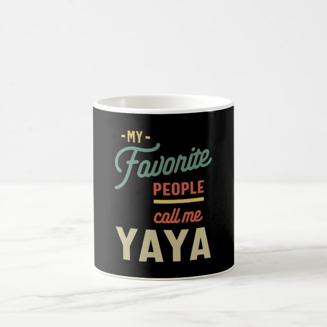 Womens Favorite Yaya Grandma Gift Coffee Mug (Center)
