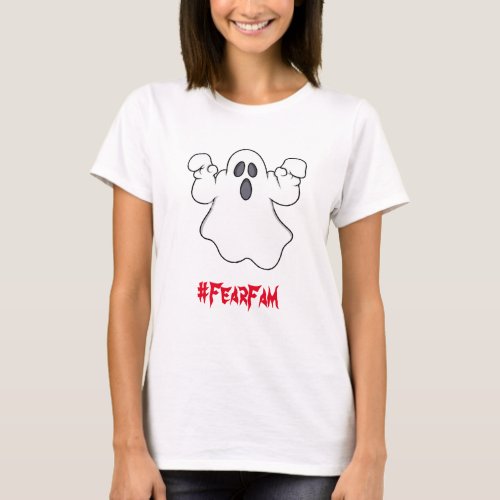 WOMENS FEARFAM GHOST T_SHIRT