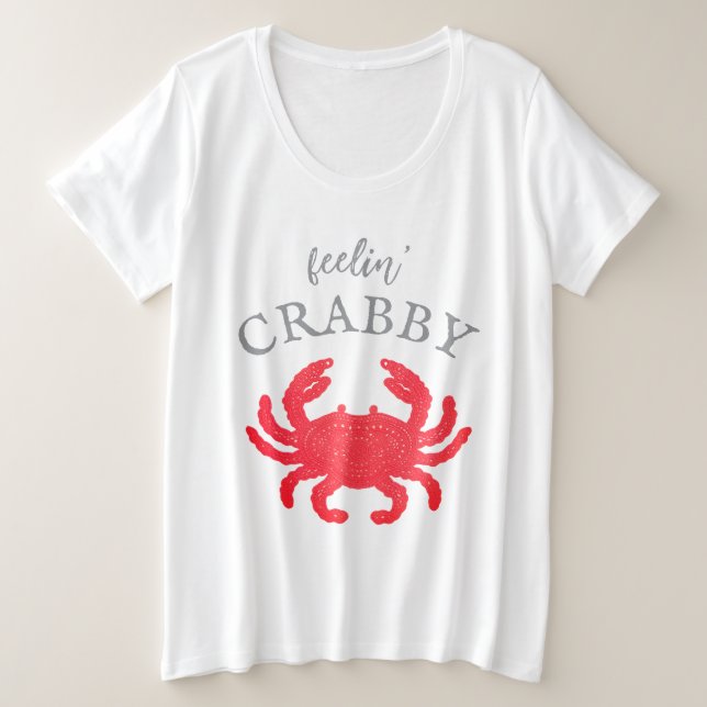 Women's Feelin Crabby T-Shirt (Design Front)