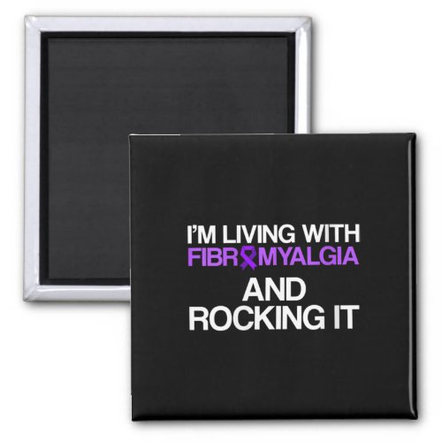 Womens Fibromyalgia Awareness Survivor Living Warr Magnet