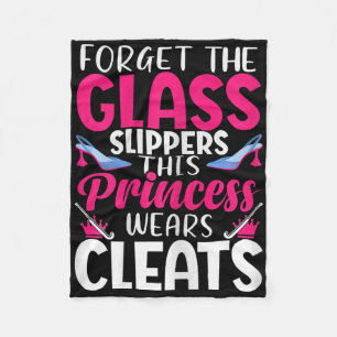 Womens Field Hockey Girl Quote - Field Hockey Trai Fleece Blanket