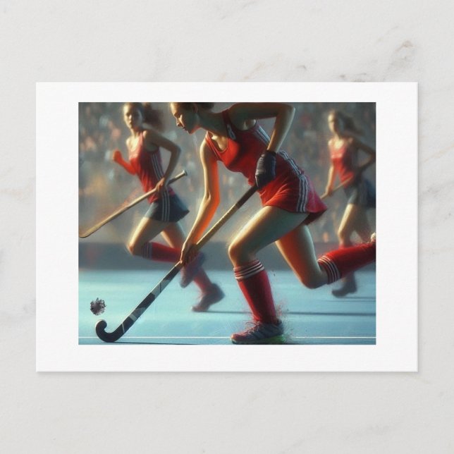 Women's Field Hockey,  Postcard (Front)