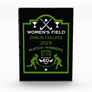Women's Field Hockey Prize Acrylic Award