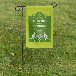 Women's Field Hockey Sports Garden Flag
