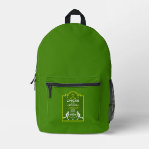 Women's Field Hockey Sports Printed Backpack