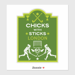 Women's Field Hockey Sports Sticker