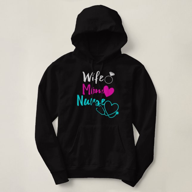 Womens Firefighter  Gift for Fireman Wife & Girlfr Hoodie (Design Front)