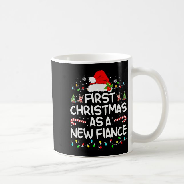 Womens First Christmas With My Hot New Fiance Enga Coffee Mug (Right)