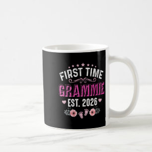 Womens First Time Grammie Est. 2026 Funny Floral M Coffee Mug